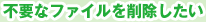 �s�v�ȃt�@�C�����폜������